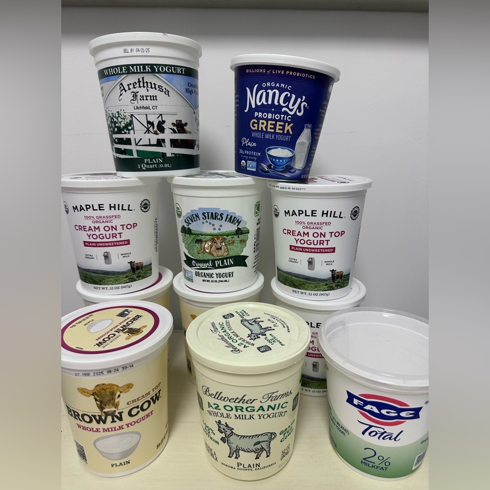 (11) 32oz Greek Empty Yogurt Plastic Containers w/Lids Storage Crafts Projects